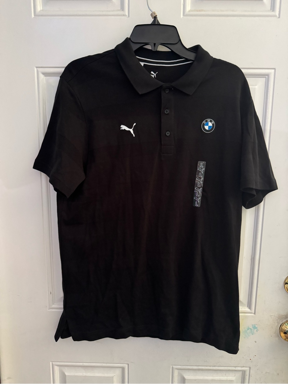 Puma Black Men's Polo with BMW Roundel